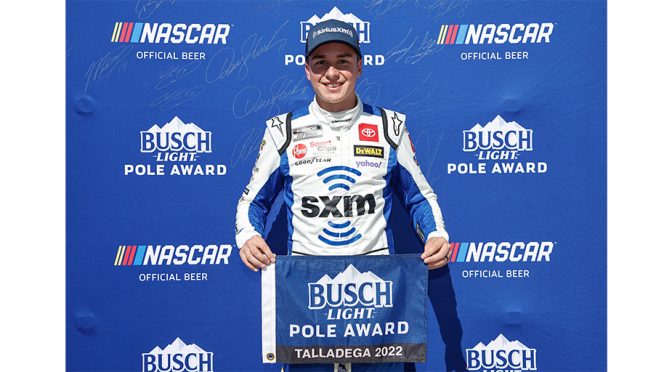 Featured Image for Bell Wins Busch Light Pole for Sundays YellaWood 500 at Talladega Superspeedway