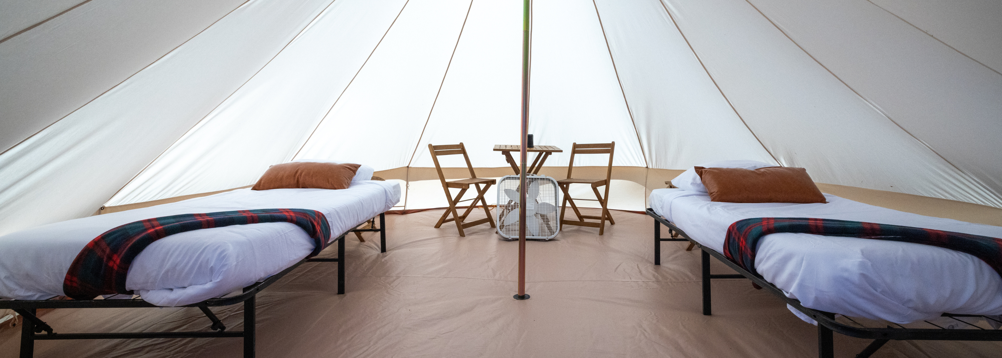 Talladega Superspeedway glamping amenities