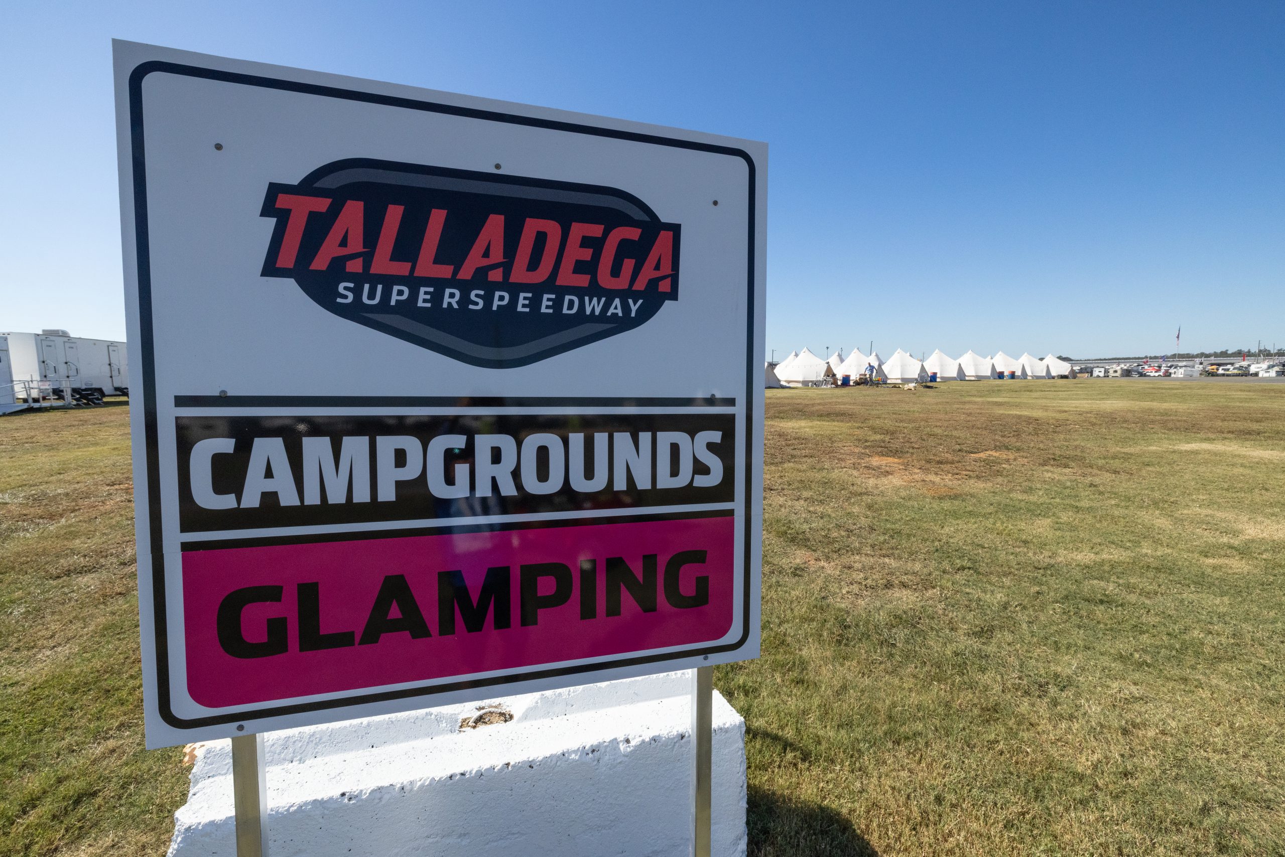 Talladega Superspeedway glamping area