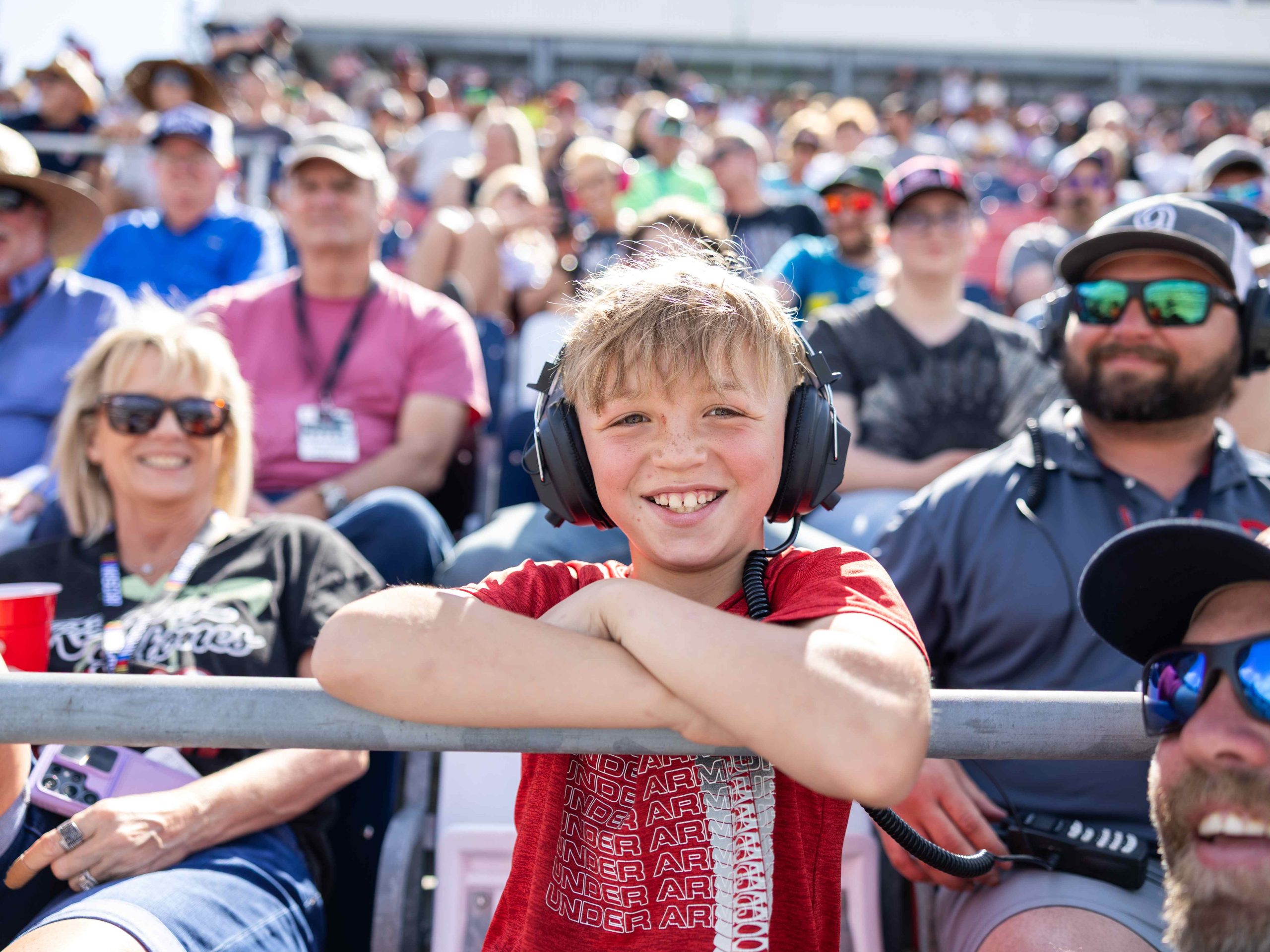 Family enjoying the NASCAR Experience